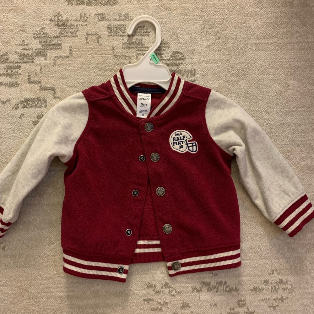 9 month lightweight Carter's Varsity Jacket